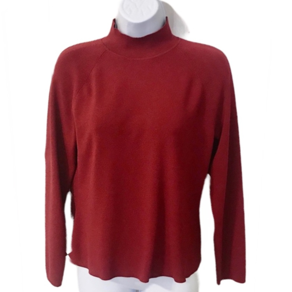 Vintage 2K Knit Top w/ Mock Neck